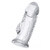 Прозрачная насадка на пенис с шипиками и коготком - 13,5 см. - A-toys - в Иваново купить с доставкой