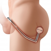 Кольцо на пенис с анальным стимулятором Stainless Steel Anal Hook   Cock Ring - BlueLine - в Иваново купить с доставкой