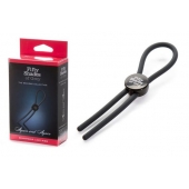 Тёмно-серое эрекционное кольцо с зажимом Again and Again Adjustable Cock Ring - Fifty Shades of Grey - в Иваново купить с доставкой