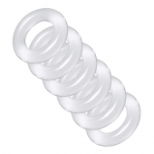 Комплект из 6 прозрачных эрекционных колец Ring Master Custom Ball Stretcher Kit - XR Brands - в Иваново купить с доставкой