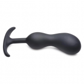 Черный массажер простаты с утяжелителями Premium Silicone Weighted Prostate Plug Large - 18,8 см. - XR Brands - в Иваново купить с доставкой