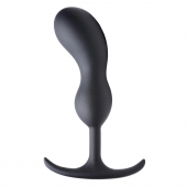 Черный массажер простаты с утяжелителями Premium Silicone Weighted Prostate Plug Large - 18,8 см. - XR Brands - в Иваново купить с доставкой