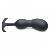Черный массажер простаты с утяжелителями Premium Silicone Weighted Prostate Plug XL - 20,8 см. - XR Brands - в Иваново купить с доставкой