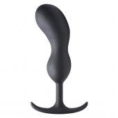 Черный массажер простаты с утяжелителями Premium Silicone Weighted Prostate Plug XL - 20,8 см. - XR Brands - в Иваново купить с доставкой