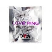 Прозрачное виброкольцо с двумя вибропульками - Toyfa Basic - в Иваново купить с доставкой