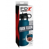 Смуглый мастурбатор-вагина в синей колбе F*ck Flask - Pipedream - в Иваново купить с доставкой