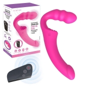Розовый безремневой страпон Straples Strap-On Dildo - Erokay - купить с доставкой в Иваново
