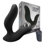 Черный вибромассажер простаты 3,5’’ Remote Control Curve P-spot Massager - 12 см. - Erokay - в Иваново купить с доставкой