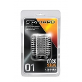 Прозрачная насадка с шипами STAY HARD COCK SLEEVE 01 CLEAR - Blush Novelties - в Иваново купить с доставкой