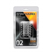 Прозрачная насадка на пенис с шишечками STAY HARD COCK SLEEVE 02 CLEAR - Blush Novelties - в Иваново купить с доставкой