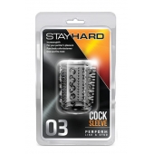 Прозрачная насадка с шипами и шишечками STAY HARD COCK SLEEVE 03 CLEAR - Blush Novelties - в Иваново купить с доставкой