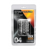 Прозрачная насадка с бороздками STAY HARD COCK SLEEVE 04 CLEAR - Blush Novelties - в Иваново купить с доставкой