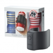 Набор Tenga Cup Vibrator 1st Set: вибратор Cup Vibrator, мастурбатор Original Vacuum Cup, мастурбатор Premium Original Vacuum Cup - Tenga - в Иваново купить с доставкой