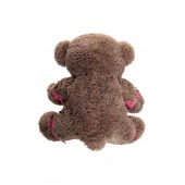 Бондажный набор: бурый мишка с розовыми оковами и наручниками - Pecado - купить с доставкой в Иваново