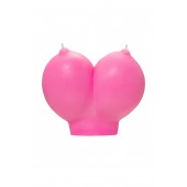 Розовая свеча «Сиськи» - 150 гр. - Pecado - купить с доставкой в Иваново