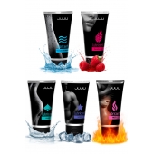 Набор из 5 лубрикантов JUJU (увлажняющий, Hot+, Long, Anal, малина) - JuJu - купить с доставкой в Иваново