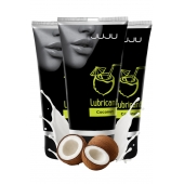 Набор из 3 съедобных лубрикантов JUJU со вкусом кокоса - JuJu - купить с доставкой в Иваново