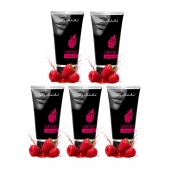 Набор из 5 съедобных лубрикантов JUJU со вкусом малины - JuJu - купить с доставкой в Иваново