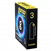 Супертонкие презервативы Ganzo Invisible - 3 шт. - Ganzo - купить с доставкой в Иваново