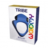 Синее эрекционное кольцо Wooomy Tribeс с вибрацией - Adrien Lastic - в Иваново купить с доставкой