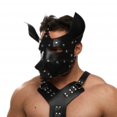 Черная кожаная маска «Собака» - Crazy Handmade - купить с доставкой в Иваново Черная кожаная маска «Собака» - Crazy Handmade - купить с доставкой в Иваново