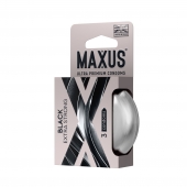 Черные утолщенные презервативы MAXUS Extra Strong с железным кейсом - 3 шт. - Maxus - купить с доставкой в Иваново