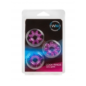 Набор из 3 лиловых эрекционных колец различной формы - Erowoman-Eroman - в Иваново купить с доставкой