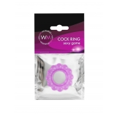 Лиловое эрекционное кольцо с 2 рядами стимулирующих шариков - Erowoman-Eroman - в Иваново купить с доставкой