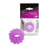 Лиловое эрекционное кольцо с 2 рядами стимулирующих шариков - Erowoman-Eroman - в Иваново купить с доставкой
