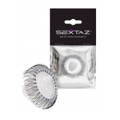 Эластичное эрекционное кольцо с длинными черными «ресничками» - Sextaz - в Иваново купить с доставкой