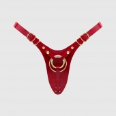 Красный пояс для фиксации насадок Strap-On-Me Leatherette Harness Fabulous - Strap-on-me - купить с доставкой в Иваново