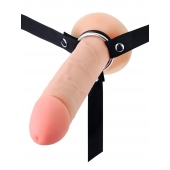 Мужской полый страпон на регулируемых ремешках - 22 см. - Sex Expert - купить с доставкой в Иваново