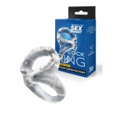 Прозрачное двойное эрекционное кольцо - Sex Expert - в Иваново купить с доставкой