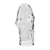 Прозрачная насадка на пенис Booker - 8 см. - Baile - в Иваново купить с доставкой