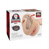 Телесный мастурбатор-вагина Pussy Pounder Squeeze Stroker - Pipedream - в Иваново купить с доставкой