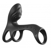 Черная насадка на пенис Ultimate Couples Cage Pro - Pipedream - в Иваново купить с доставкой