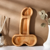 Деревянное блюдо для подачи в форме члена (25 х 16,5 х 1,7 см) - Сима-Ленд - купить с доставкой в Иваново