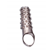 Дымчатая насадка на пенис с шипами и выпуклостями - 12 см. - Sex Expert - в Иваново купить с доставкой