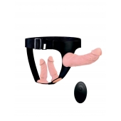 Женский страпон с 3 насадками и вибрацией - Erowoman-Eroman - купить с доставкой в Иваново