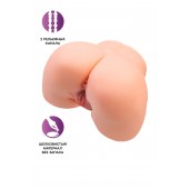 Телесный мастурбатор в форме попки с 2 любовными входами - No Name - в Иваново купить с доставкой