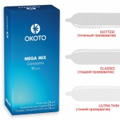 Презервативы OKOTO Mega Mix - 18 шт. - Sitabella - купить с доставкой в Иваново