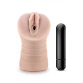 Телесный мастурбатор-вагина Ayumi с вибрацией - Blush Novelties - в Иваново купить с доставкой