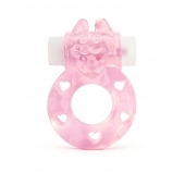 Розовое эрекционное виброкольцо в форме зайчика - 1137 - в Иваново купить с доставкой