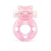 Розовое эрекционное виброкольцо в форме мишки - 1137 - в Иваново купить с доставкой
