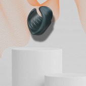 Серый сквозной мастурбатор с вибрацией Manwan Starter - Manwan - в Иваново купить с доставкой