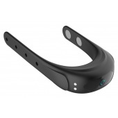 Черное эрекционное виброкольцо на ремешках - Boys of Toys - в Иваново купить с доставкой