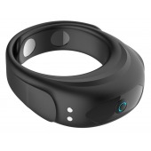 Черное эрекционное виброкольцо на ремешках - Boys of Toys - в Иваново купить с доставкой