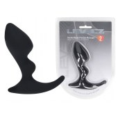 Черная анальная пробка для массажа простаты Double Ripple Silicone Prostate Massager - Shots Media BV - в Иваново купить с доставкой
