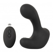 Черная анальная вибропробка с функцией расширения RC Butt Plug with 3 functions - Orion - в Иваново купить с доставкой