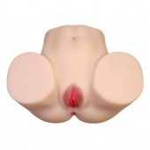 Телесный мастурбатор с 2 любовными отверстиями Olivia - Baile - в Иваново купить с доставкой